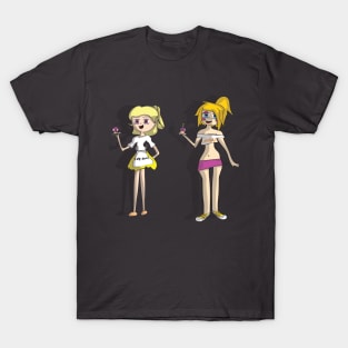 Chica & Toy Chica Humans - Five Nights At Freddys T-Shirt